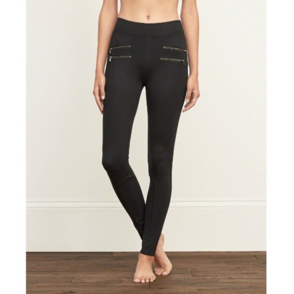 Abercrombie & Fitch Moto Zipper Ponte Pant